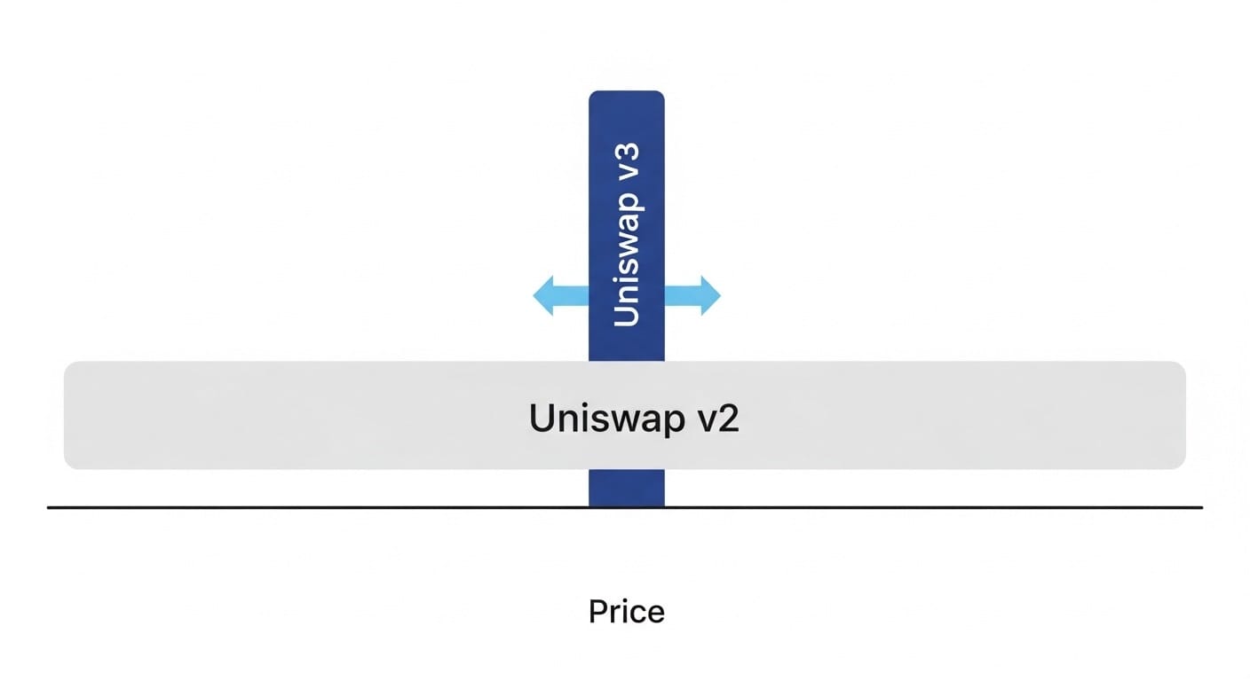Uniswap v3: Революция концентрированной ликвидности и будущее динамических комиссий